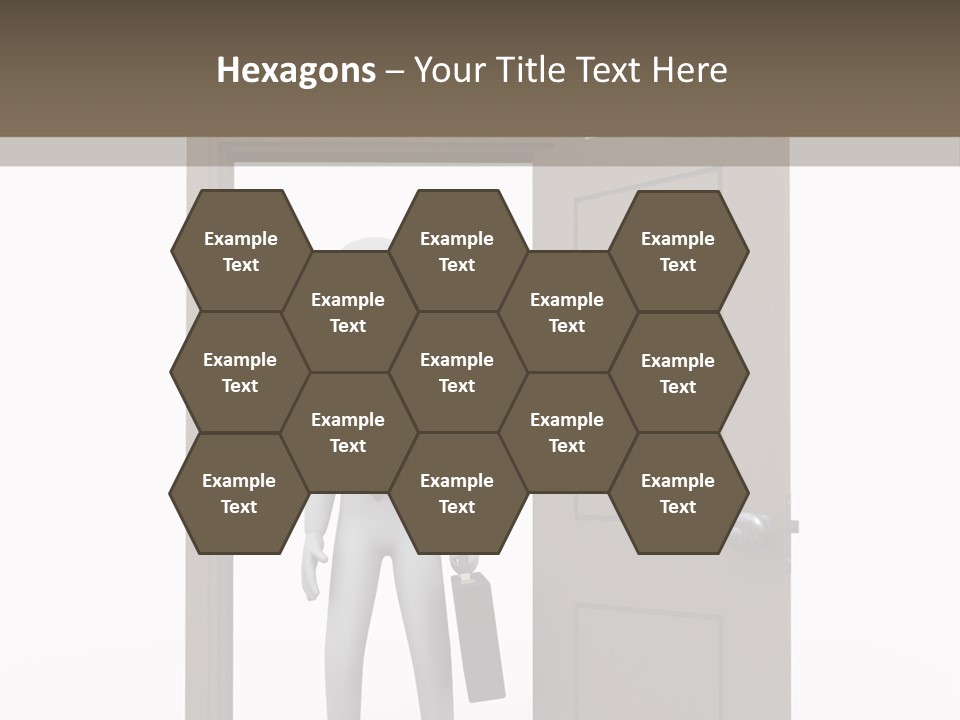 Businesspeople Business Entrance PowerPoint Template