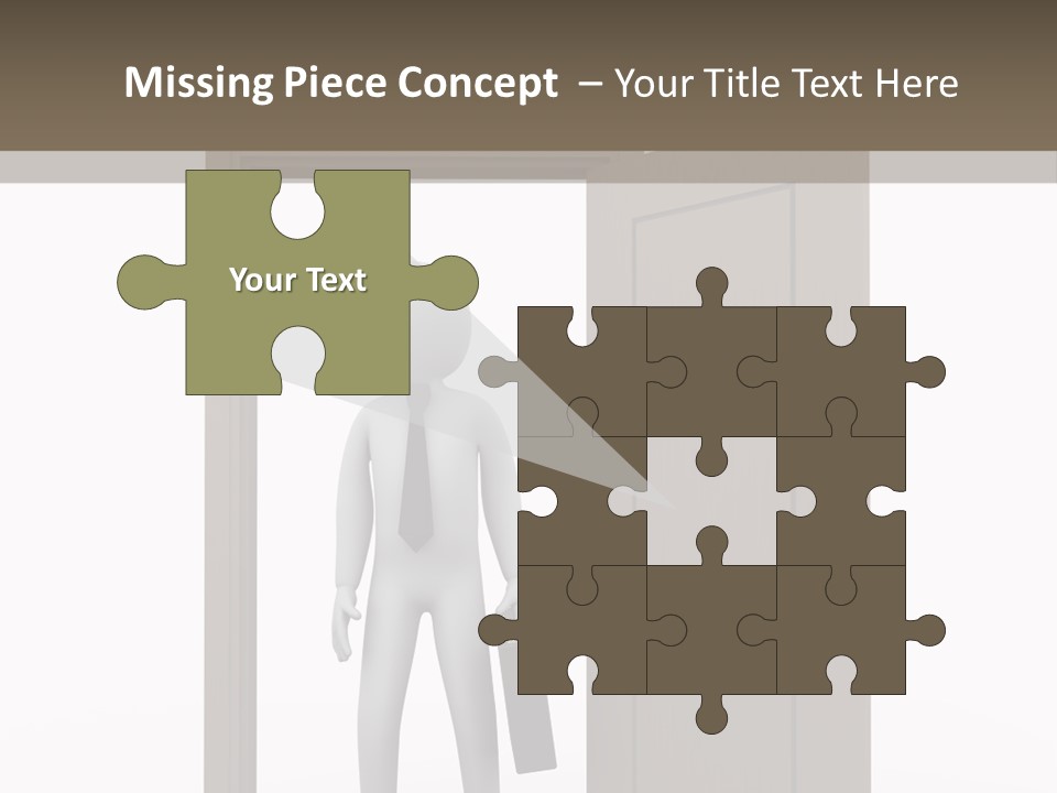 Businesspeople Business Entrance PowerPoint Template