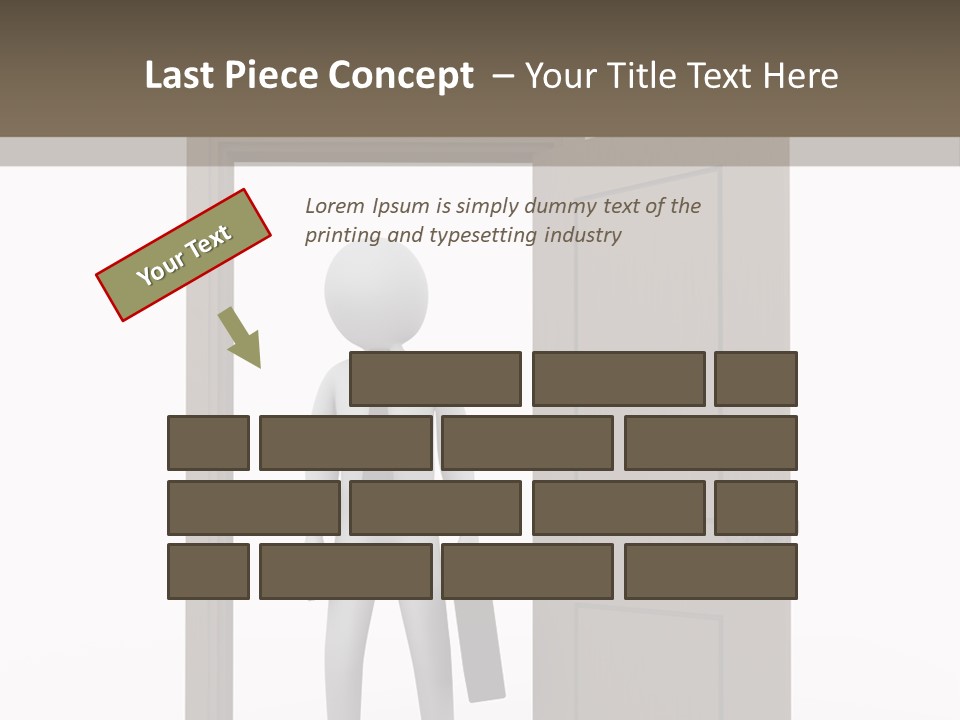 Businesspeople Business Entrance PowerPoint Template