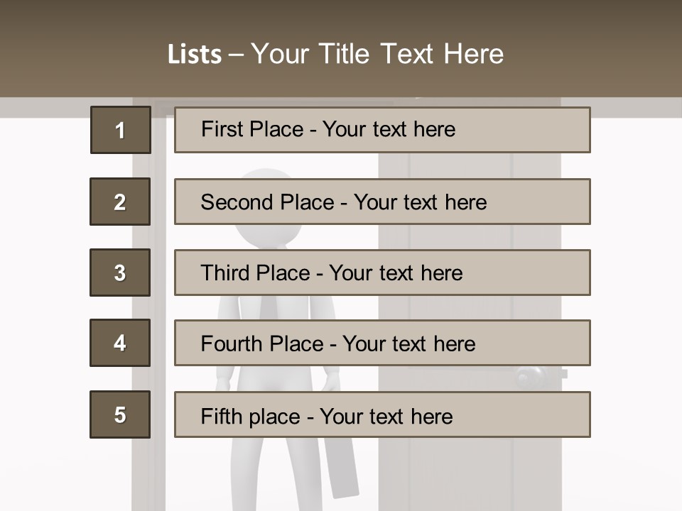 Businesspeople Business Entrance PowerPoint Template