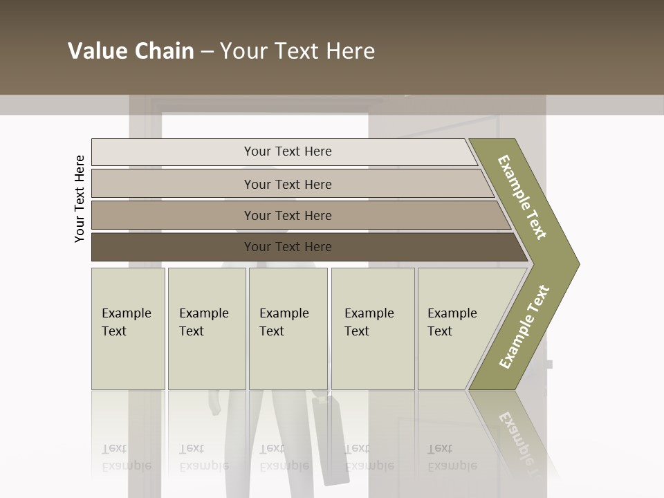Businesspeople Business Entrance PowerPoint Template