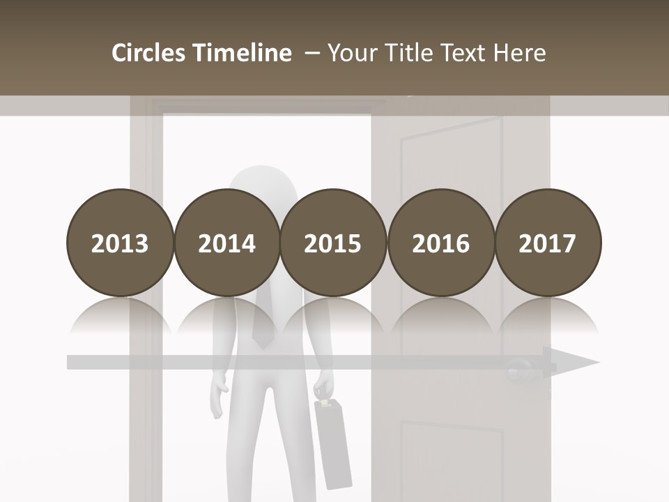 Businesspeople Business Entrance PowerPoint Template