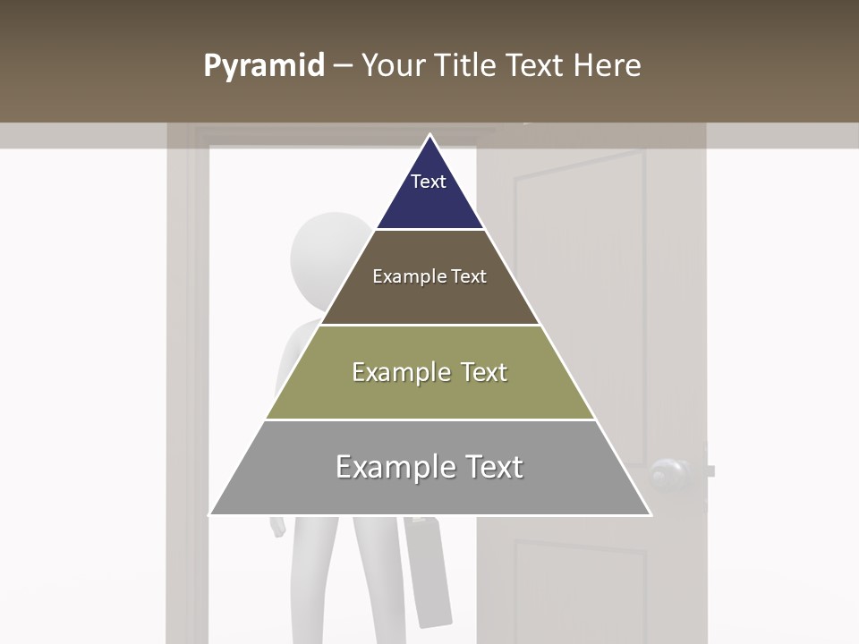 Businesspeople Business Entrance PowerPoint Template