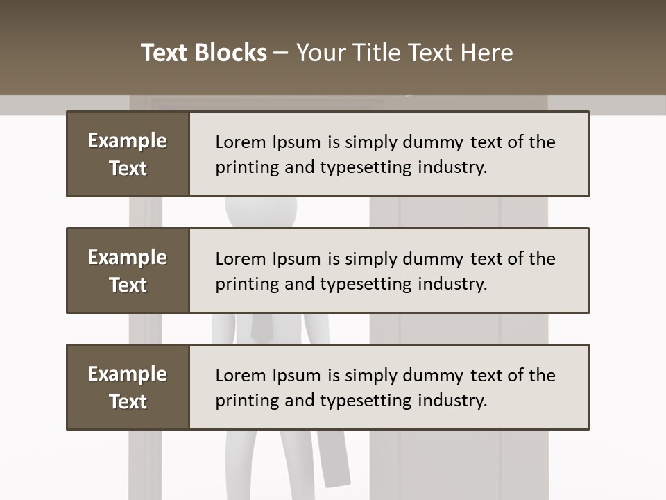Businesspeople Business Entrance PowerPoint Template