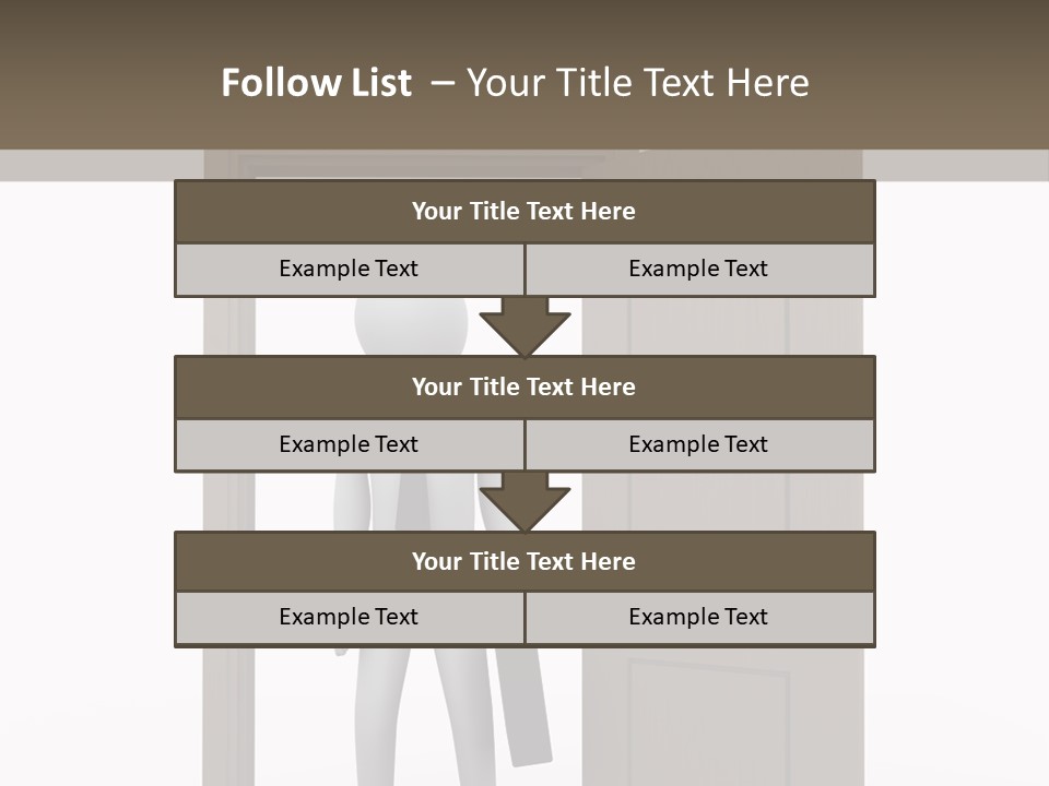 Businesspeople Business Entrance PowerPoint Template