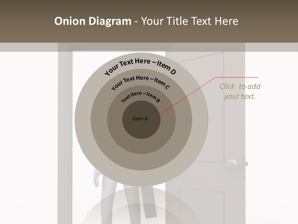 Businesspeople Business Entrance PowerPoint Template