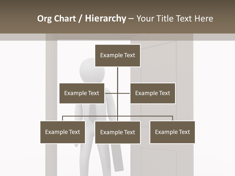 Businesspeople Business Entrance PowerPoint Template
