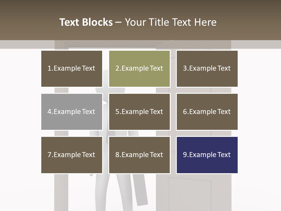 Businesspeople Business Entrance PowerPoint Template
