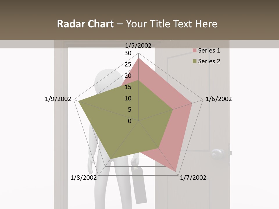 Businesspeople Business Entrance PowerPoint Template