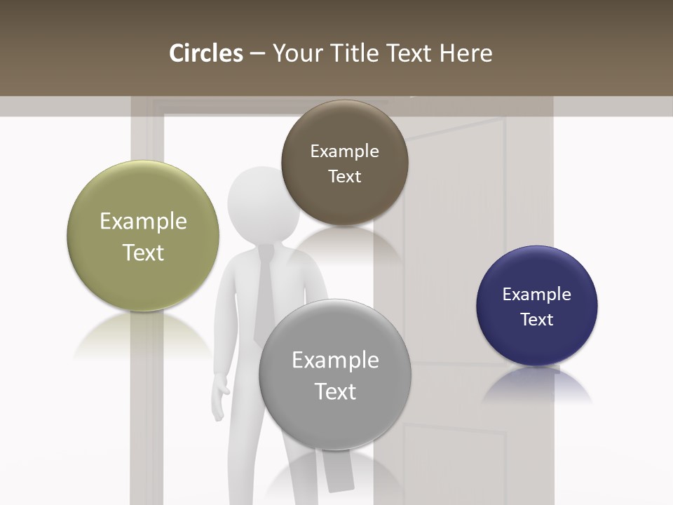 Businesspeople Business Entrance PowerPoint Template