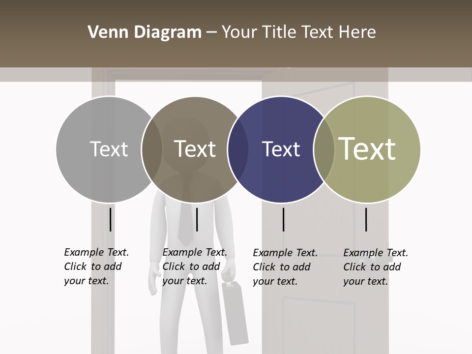 Businesspeople Business Entrance PowerPoint Template