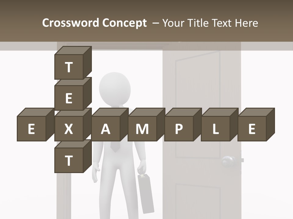 Businesspeople Business Entrance PowerPoint Template