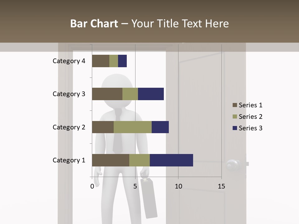 Businesspeople Business Entrance PowerPoint Template