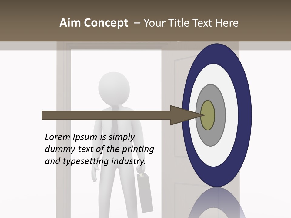 Businesspeople Business Entrance PowerPoint Template