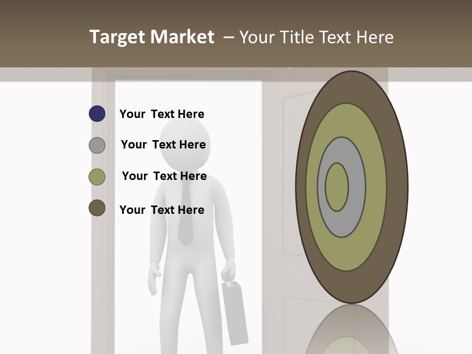 Businesspeople Business Entrance PowerPoint Template