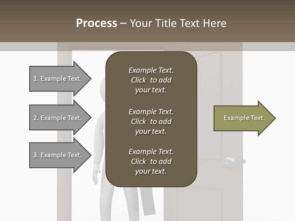 Businesspeople Business Entrance PowerPoint Template