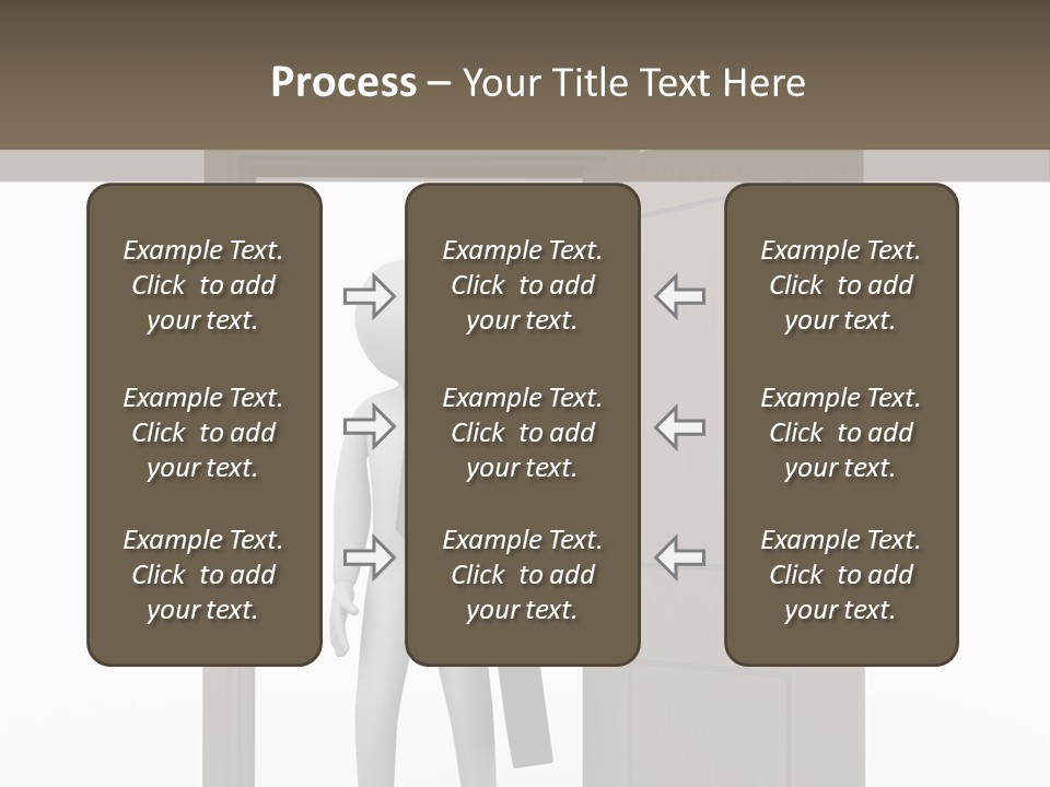 Businesspeople Business Entrance PowerPoint Template