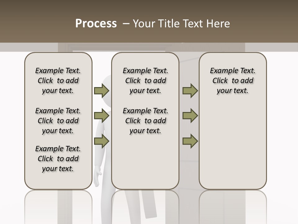 Businesspeople Business Entrance PowerPoint Template