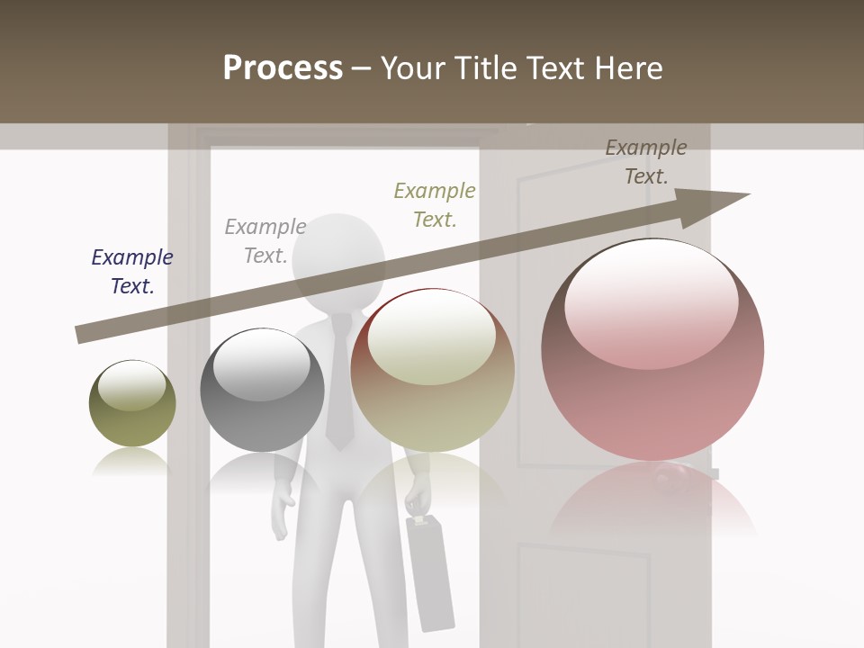 Businesspeople Business Entrance PowerPoint Template