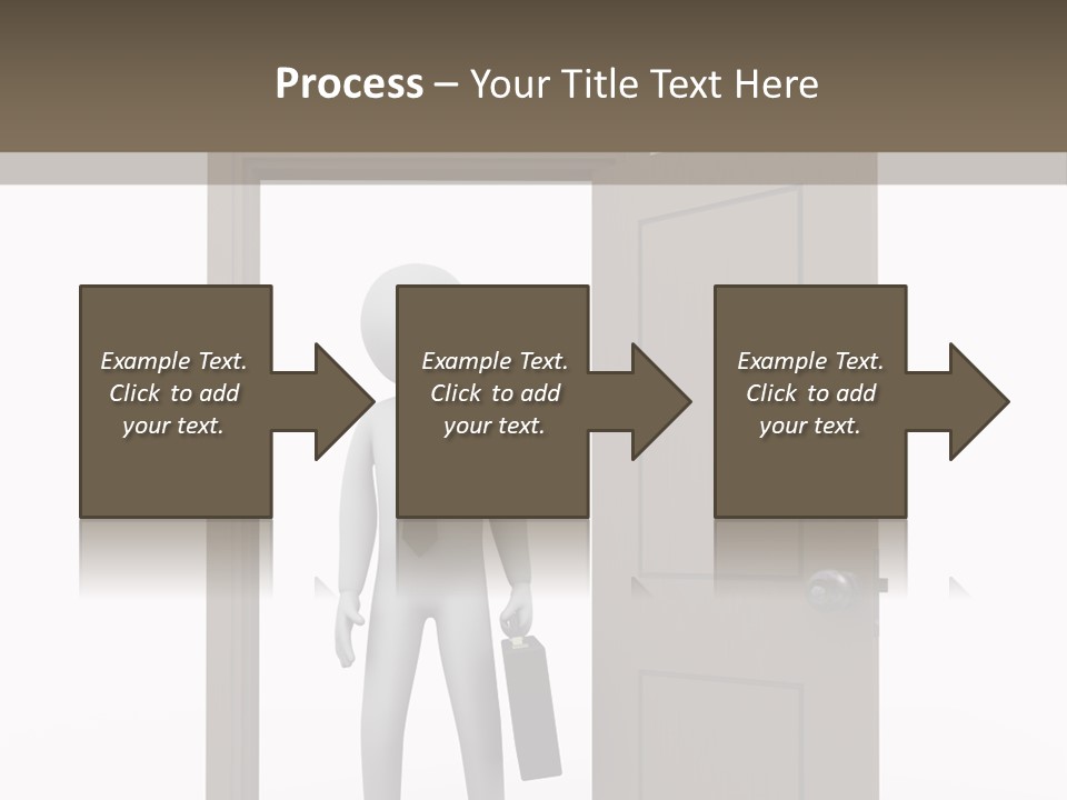 Businesspeople Business Entrance PowerPoint Template