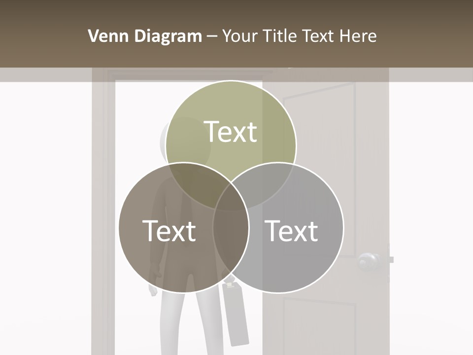 Businesspeople Business Entrance PowerPoint Template