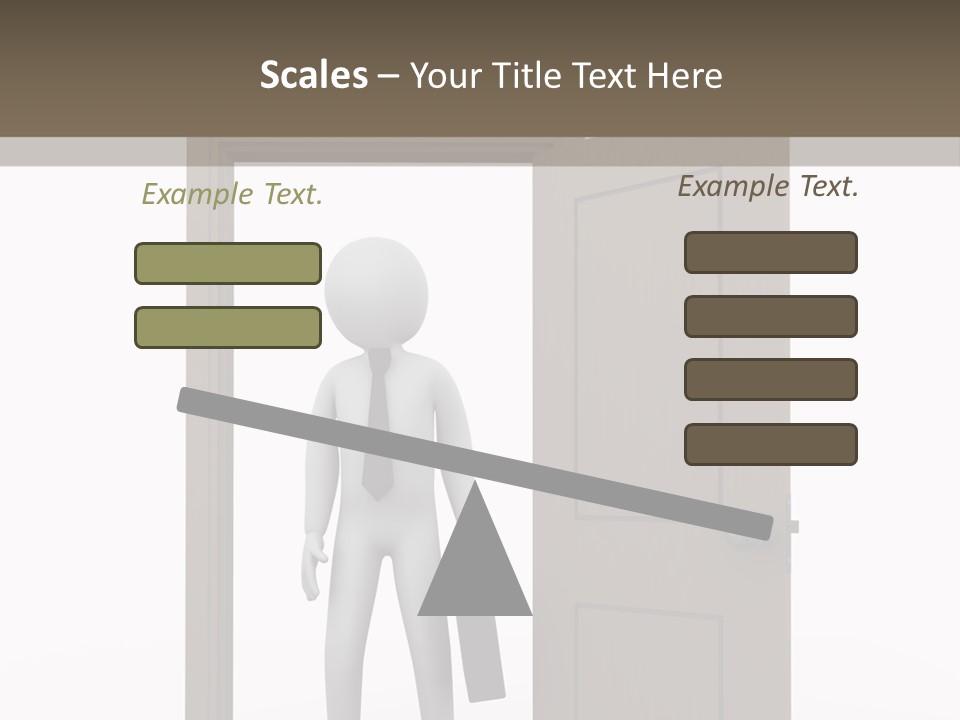 Businesspeople Business Entrance PowerPoint Template