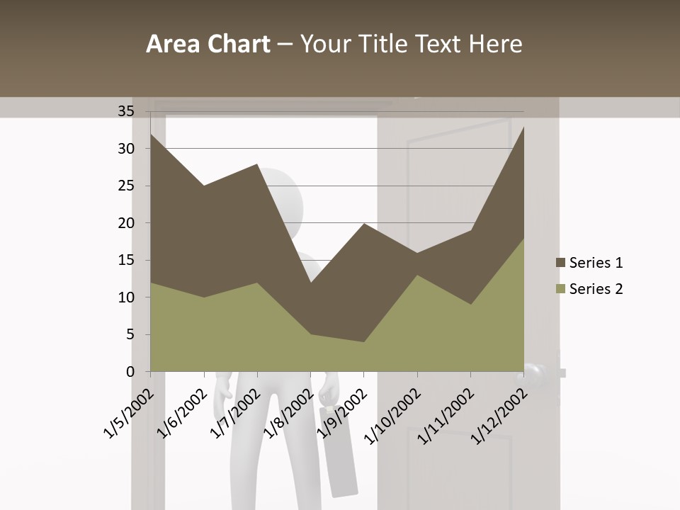 Businesspeople Business Entrance PowerPoint Template