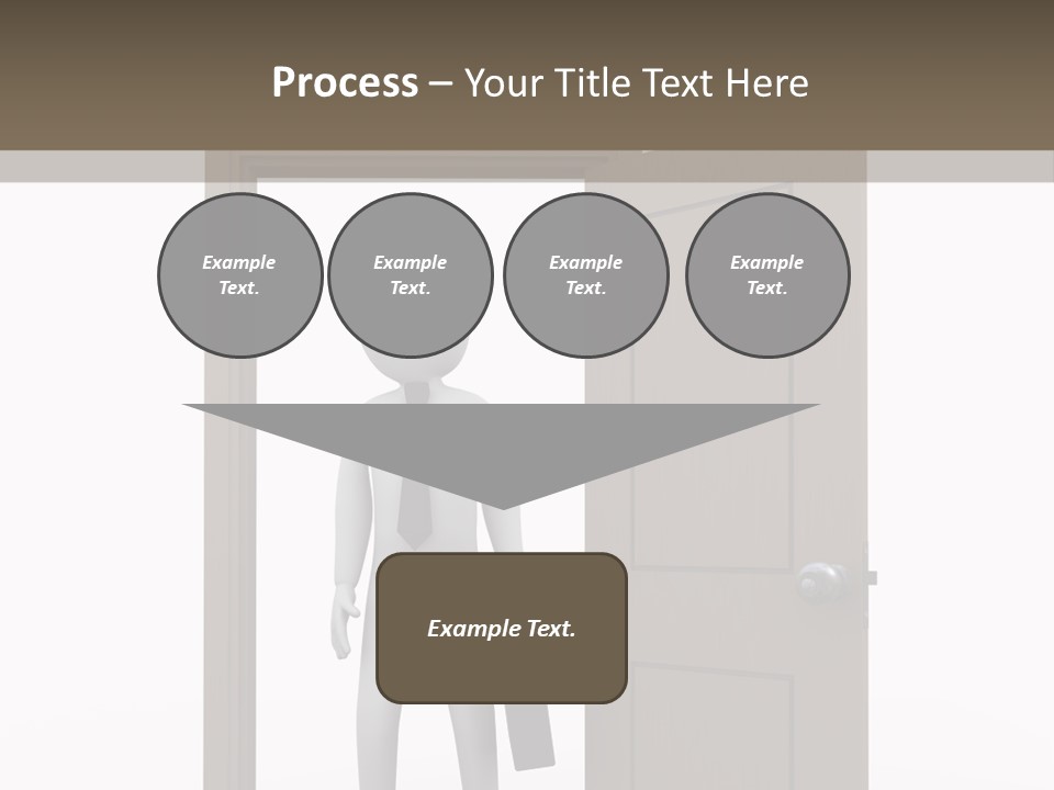 Businesspeople Business Entrance PowerPoint Template