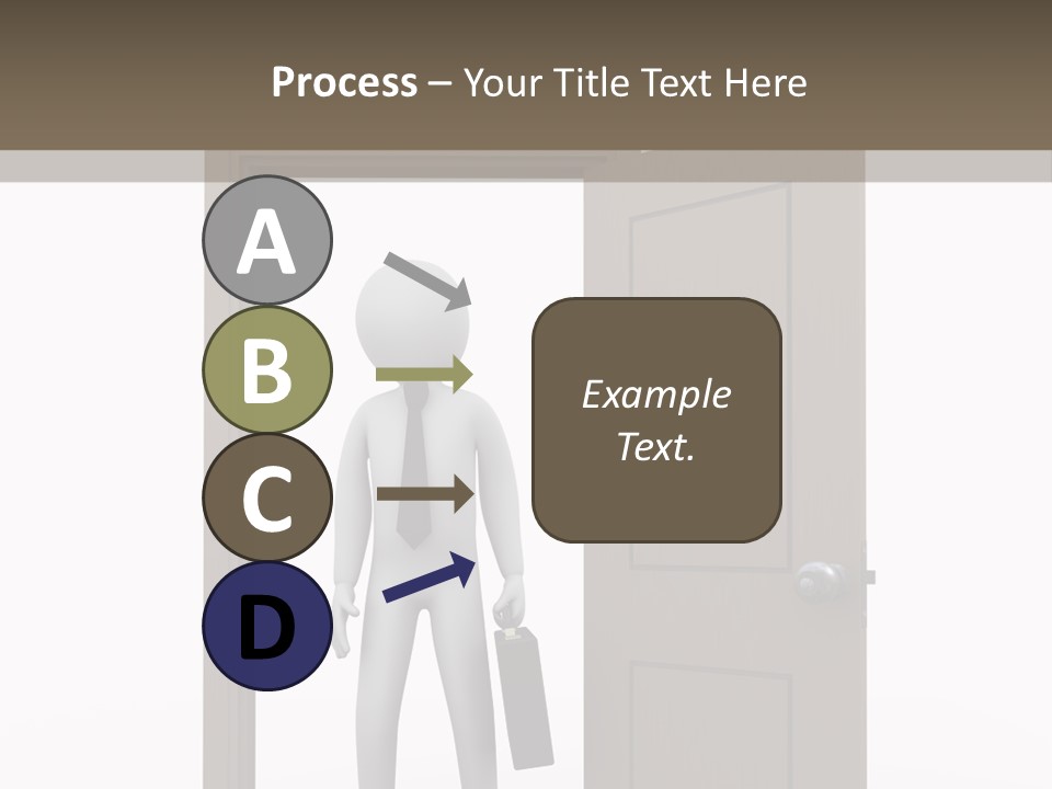 Businesspeople Business Entrance PowerPoint Template