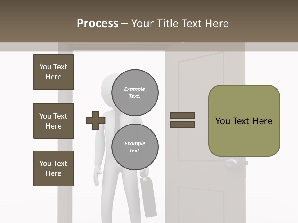 Businesspeople Business Entrance PowerPoint Template