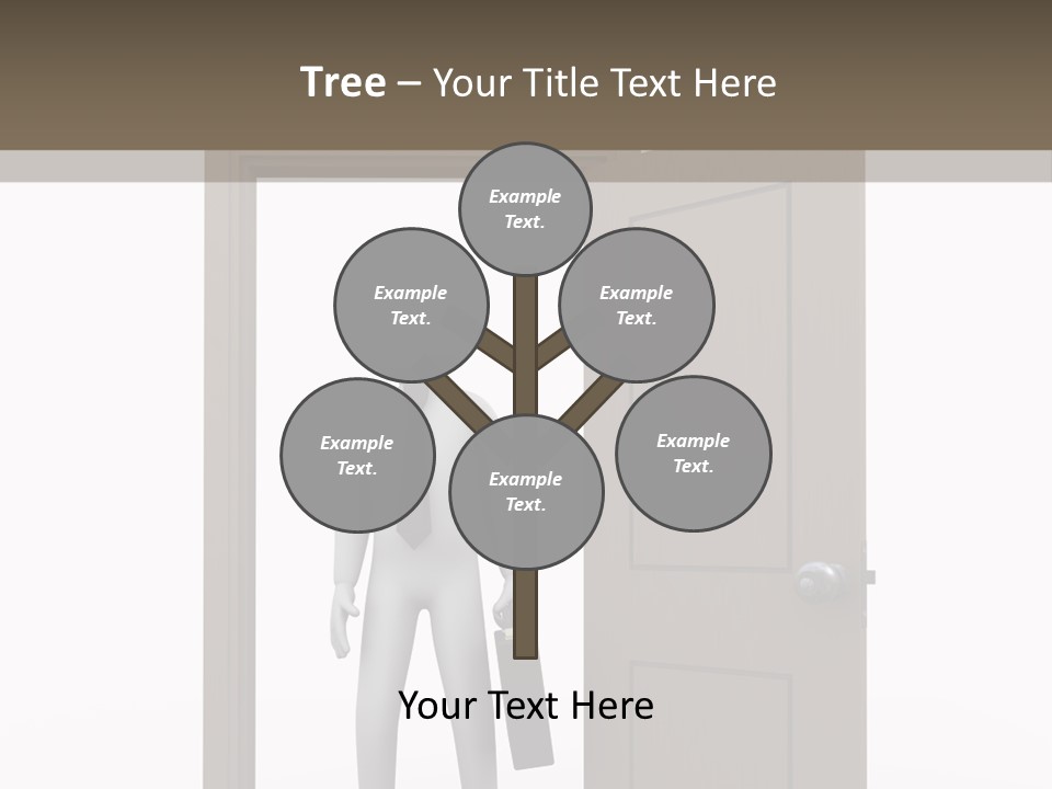Businesspeople Business Entrance PowerPoint Template