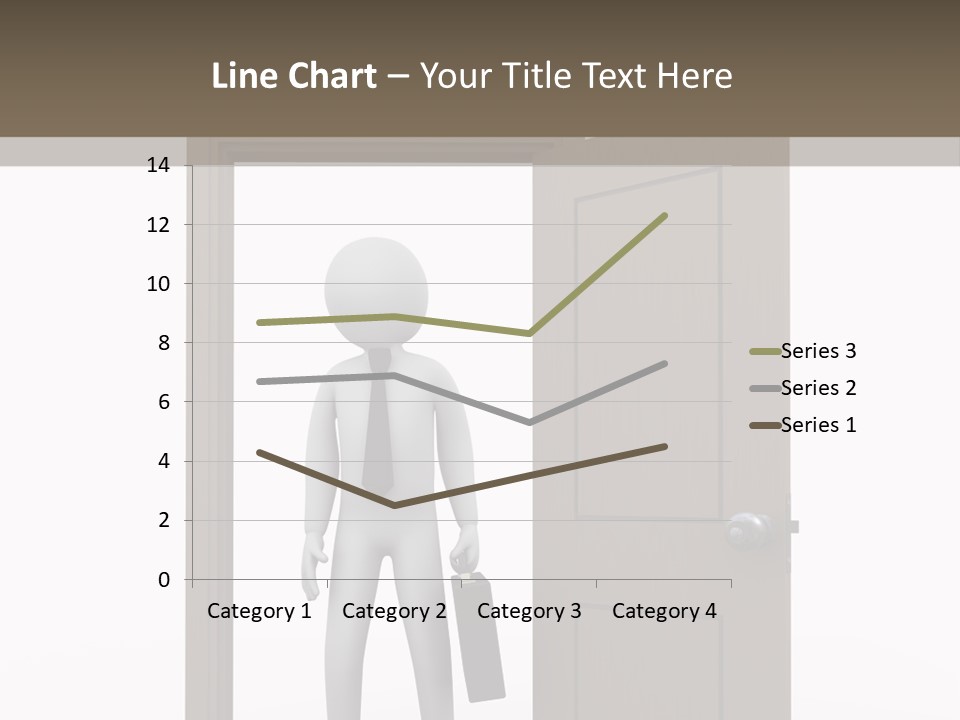Businesspeople Business Entrance PowerPoint Template
