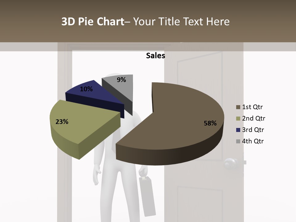 Businesspeople Business Entrance PowerPoint Template