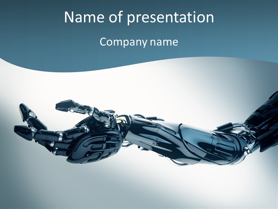 Technology Scientific Robot PowerPoint Template