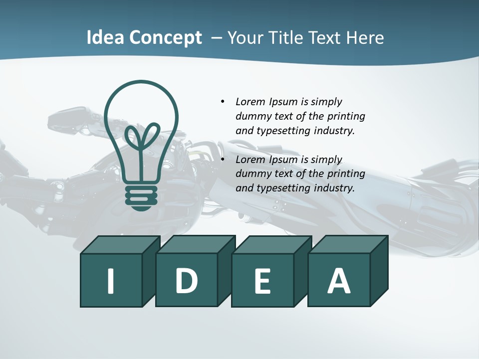 Technology Scientific Robot PowerPoint Template