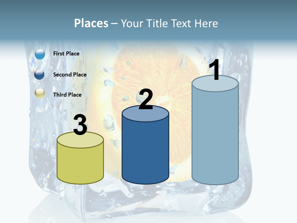 Isolated Freshness White Background PowerPoint Template