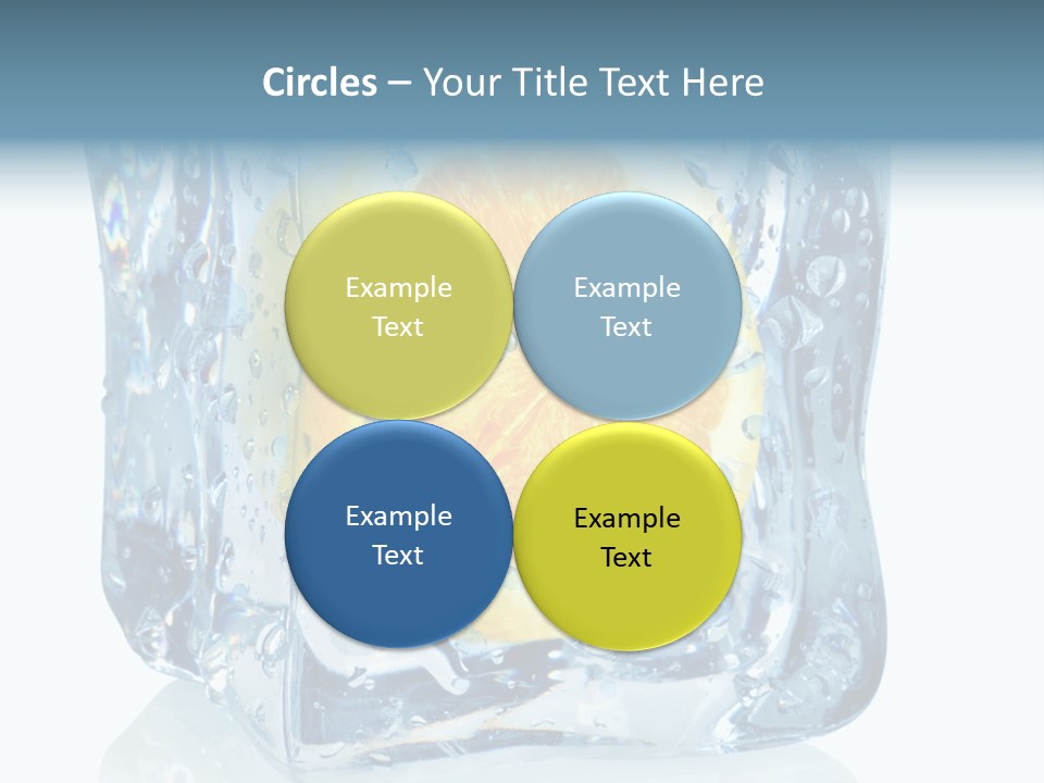 Isolated Freshness White Background PowerPoint Template