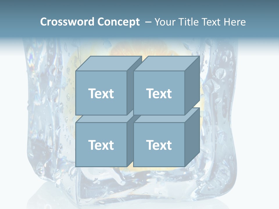 Isolated Freshness White Background PowerPoint Template
