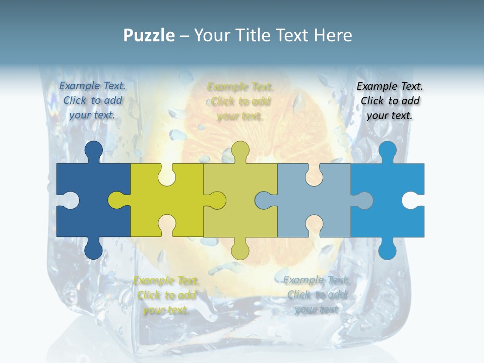 Isolated Freshness White Background PowerPoint Template