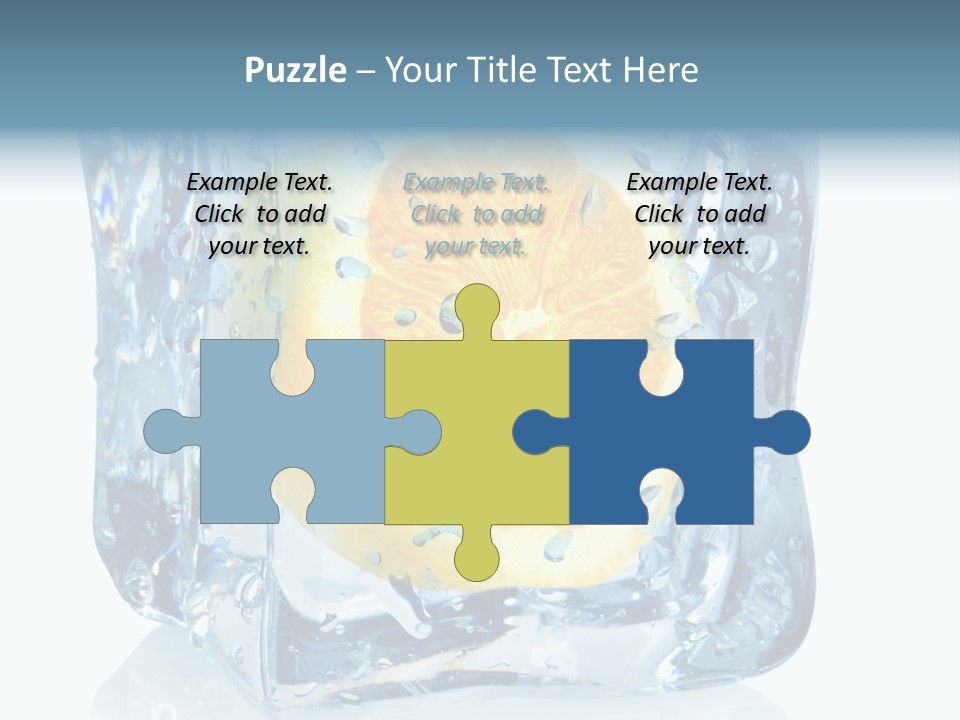 Isolated Freshness White Background PowerPoint Template