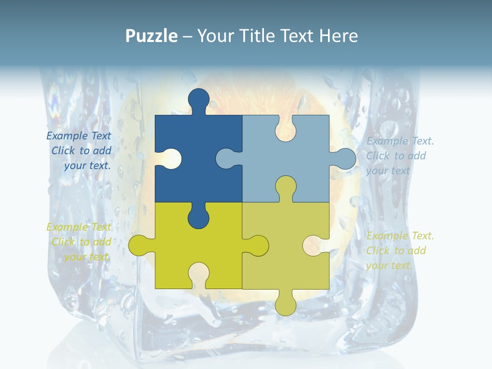 Isolated Freshness White Background PowerPoint Template