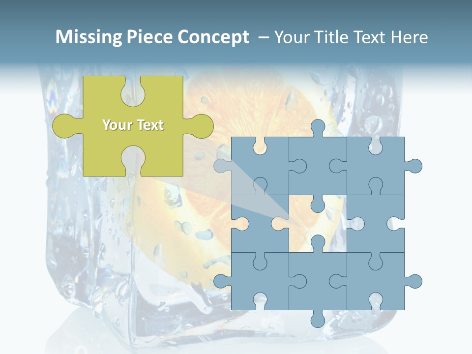 Isolated Freshness White Background PowerPoint Template