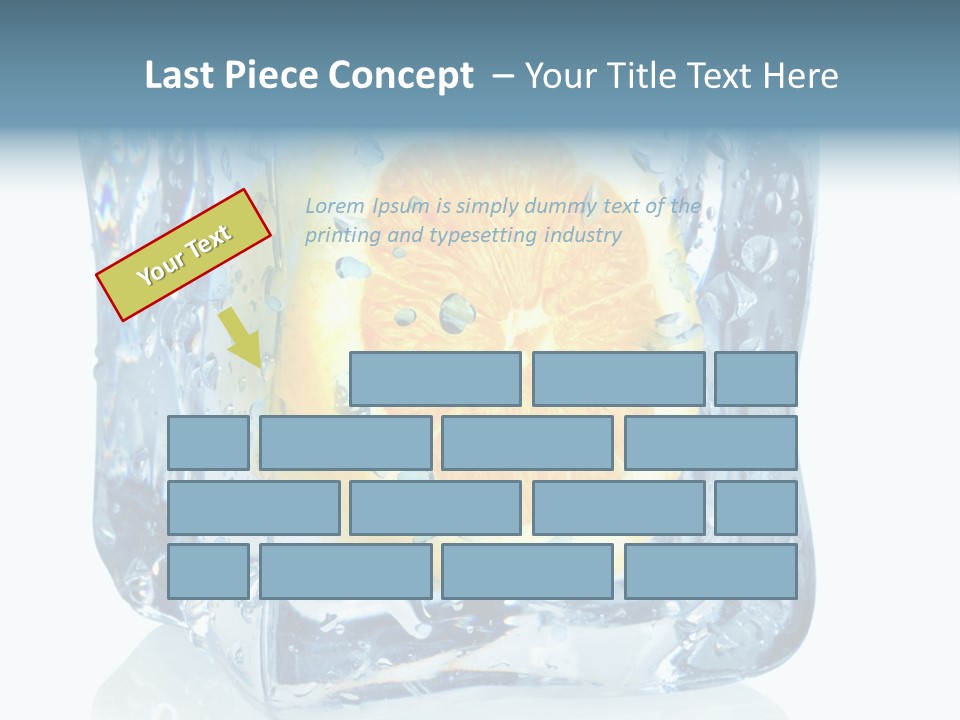 Isolated Freshness White Background PowerPoint Template