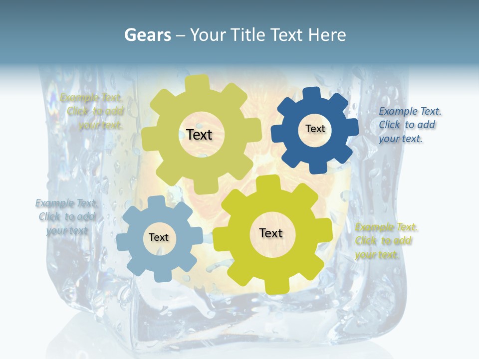 Isolated Freshness White Background PowerPoint Template