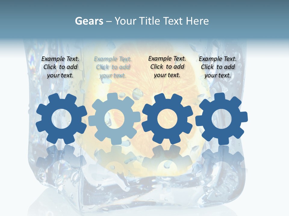 Isolated Freshness White Background PowerPoint Template