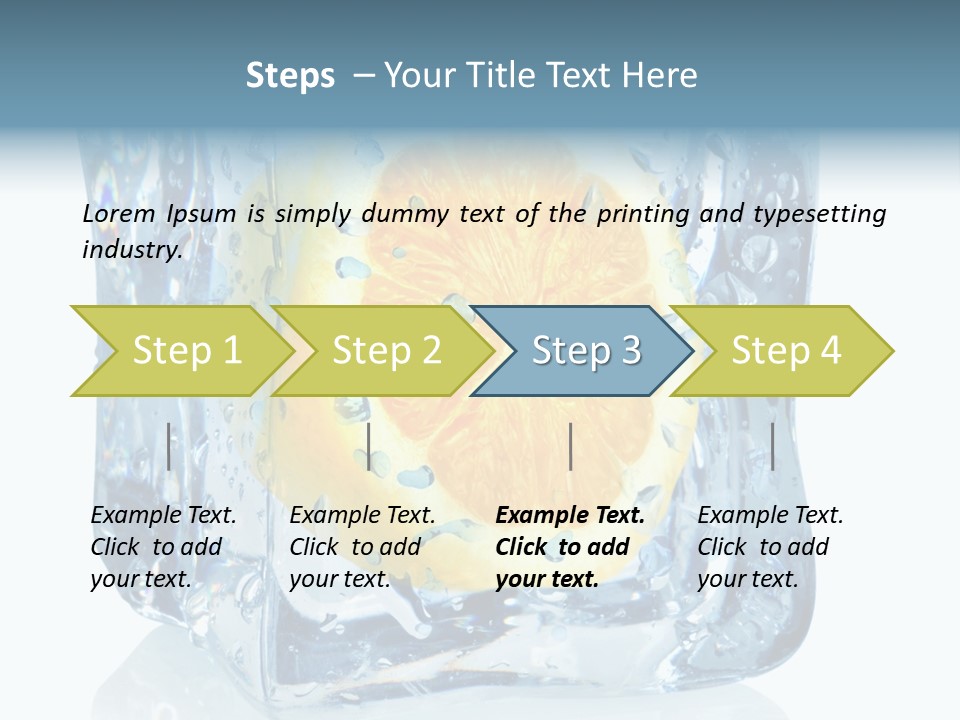 Isolated Freshness White Background PowerPoint Template