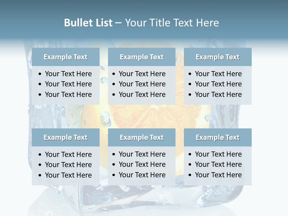 Isolated Freshness White Background PowerPoint Template