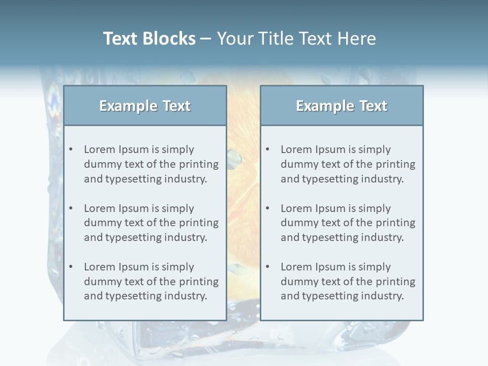 Isolated Freshness White Background PowerPoint Template