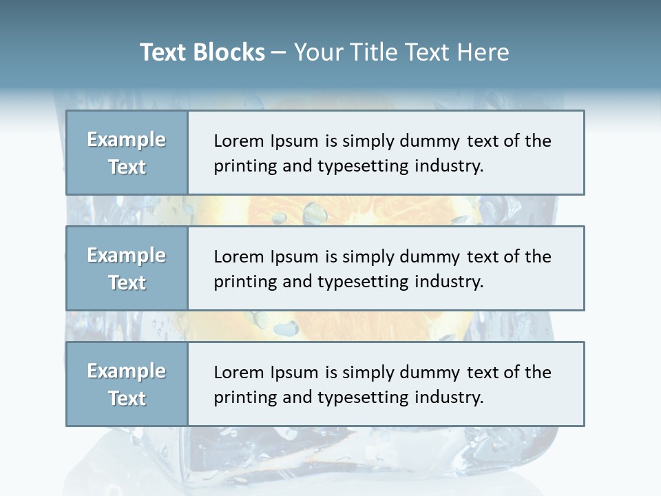 Isolated Freshness White Background PowerPoint Template