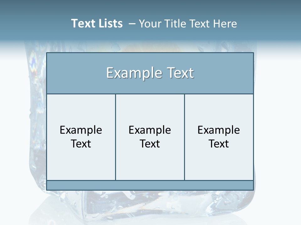 Isolated Freshness White Background PowerPoint Template